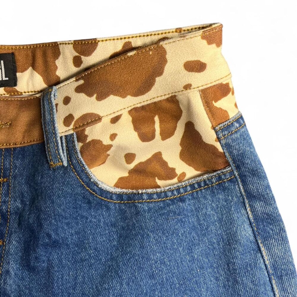 Rodeo Bell Bottom Postergrl Patchwork Highwaisted… - image 6